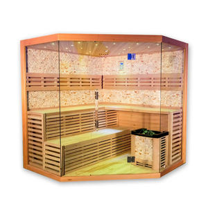 ห้องซาวน่าแห้งไม้ซีดาร์สีแดงสำหรับใช้ในบ้านดีไซน์ใหม่ต้นสนแข็งแบบดั้งเดิม4-6คน - Product Image 4