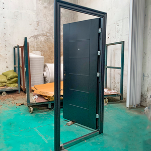 TECHTOP <span class=keywords><strong>Porte</strong></span> principale extérieure moderne en fer métallique Autre <span class=keywords><strong>porte</strong></span> pour la maison <span class=keywords><strong>Entrée</strong></span> principale d'<span class=keywords><strong>entrée</strong></span> principale <span class=keywords><strong>de</strong></span> sécurité <span class=keywords><strong>Porte</strong></span> en acier avec serrure - Product Image 3