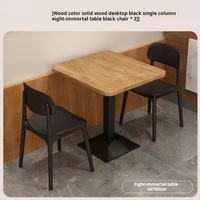Les entrepreneurs en restauration privilégient la restauration rapide commerciale avec une table, quatre chaises et une combinaison bibliothèque-café.