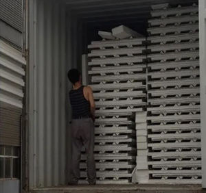 פיר עמיד בפני אש סנדוויץ פאנל גלי פלדה מגולוון עבור בידוד גג מעולה לחיתוך ריתוך כיפוף - Product Image 4