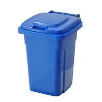Poubelles hygiéniques en plastique écologique, bac à ordures recyclable avec couvercle de 30l 40l