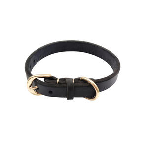 Robustes Verstellbares Hundehalsband - Distressed Vollnarbenleder, Hochbelastbare Zinklegierung-Hardware, Vintage Workwear-Stil - Product Image 1