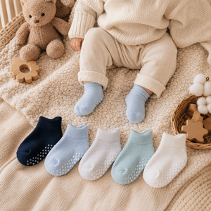 Ensemble de chaussettes pour bébé, semelle antidérapante, côtelées, style princesse, chaussettes pour nouveau-né fille, vente en gros en vrac - Product Image 3