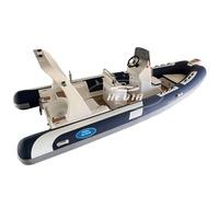 Botes de fibra de vidrio para pescar, botes hinchables en pvc 580, 20 pies