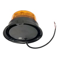 Luz estroboscópica LED de alto brillo Advertencia de seguridad para camiones Luz de baliza intermitente LED 12/24V Accesorio DE MAQUINARIA DE VEHÍCULO giratorio Ámbar
