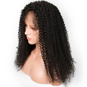 Perruque bouclée crépue tendance 13x4, perruques en dentelle pré-épilées, densité 150%, cheveux humains vierges péruviens, perruque en dentelle frontale bouclée pour femmes - Product Image 3