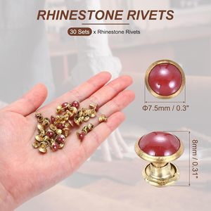 PATIKIL Mm Turquoise – Kits de rivets rapides, rivets à double capuchon pour le cuir, pour la fabrication artisanale et la réparation - Product Image 2