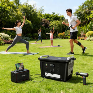 Solar Power Station Portable 2000W 1809Wh LiFePO4 Outdoor Live Streaming Pure Sine Wave MPPT Type-<b>C</b> PD 100W Cigar Lighter - Product Image 5