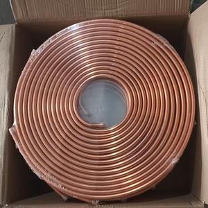 Tubo in <span class=keywords><strong>rame</strong></span> ASTM B280, purezza 99,99%, tipo L, rotolo di <span class=keywords><strong>tubi</strong></span> in <span class=keywords><strong>rame</strong></span> per refrigerazione - Product Image 1