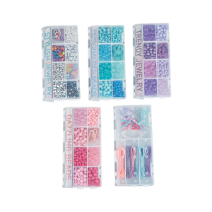 Bộ đồ chơi làm đồ trang sức 5 trong 1 cho bé gái, làm vòng tay, vòng cổ thủ công, đồ chơi làm hạt cườm tự làm, bộ dụng cụ thủ công cho trẻ em - Product Image 4