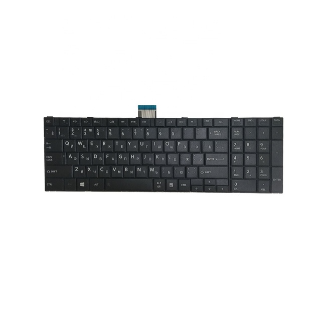 New Russian RU Laptop Keyboard for Toshiba Satellite C50-A C55-A C50D-A C55D-A Series Cyrillic Replacement Keyboard