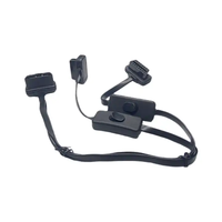 Câble OBD 30 cm plat mâle-femelle, rallonge OBD2 à angle droit, profil bas, avec interrupteur marche/arrêt
