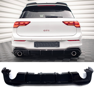 Diffuseur arrière de voiture en ABS noir brillant personnalisé en usine pour VW GOLF MK8 GTI 2020 2021 2022 2023 2024 2025 2026 - Product Image 1