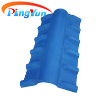 Tuile de toit en PVC bleu moderne - Imperméable, ignifuge, légère