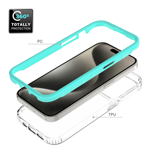 Pour <span class=keywords><strong>iPhone</strong></span> 15 Pro 360 Degrés Dur PC Couverture Transparente Corps Complet Robuste étui pour <span class=keywords><strong>iPhone</strong></span> 14 Plus 13 12 <span class=keywords><strong>11</strong></span> Pro Max Téléphone Shell - Product Image 4