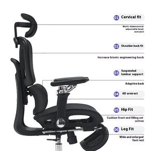 Chaise <span class=keywords><strong>de</strong></span> <span class=keywords><strong>bureau</strong></span> ergonomique moderne pivotante, confortable, pour ordinateur, chaise <span class=keywords><strong>de</strong></span> patron, chaise <span class=keywords><strong>de</strong></span> jeu en maille, <span class=keywords><strong>protection</strong></span> lombaire sédentaire, réglable - Product Image 2