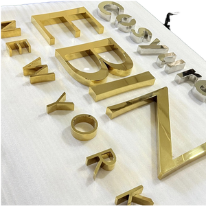 Letras Metálicas con Acabado No Reflectante para Sistemas de Señalización Hospitalaria, Campus Escolares y Zonas de Seguridad Pública - Product Image 1