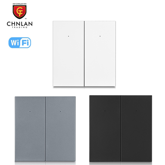 Tuya Smart Switch Wifi EU/UK Standard 1/2/3Gang Mechanical Light Switch Work With Smart Life/Alexa/Google Home 10A 86MM