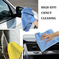 Serviette en microfibre OEKO-TEX à poils longs et courts 380 g/m² 80 % polyester 20 % polyamide pour lavage et séchage de voitures
