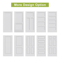 Portes moulées Designs Chambre à coucher 30*80 "6 Panneau Intérieur Noyau Creux Blanc Apprêté Interne Moderne Porte Mdf Dalle En Bois Portes