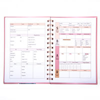 Carnet personnalisé Wire-O A5 A4, agenda, journal à couverture rigide spirale, impression OEM ODM, papier offset pour l'écriture