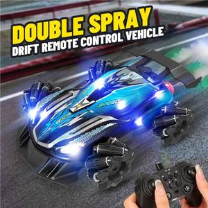Coche de Control Remoto con Doble Pulverización y Luces, Coche RC de Acrobacias con Efectos LED Geniales y Demostración con una Sola Tecla - Product Image 5