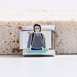 สร้อยข้อมือสแตนเลสสตีลแบบโมดูลาร์ Stranger Things ชุดจี้ DIY ของขวัญสำหรับทุกเพศ ดีไซน์การ์ตูน - Product Image 4