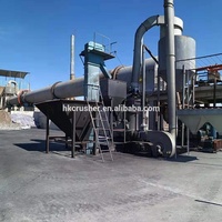 Four rotatif industriel pour l'expansion du perlite, équipement de calcination continu fiable pour l'usine de traitement thermique du perlite