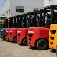 Forklift Diesel Bekas Dua Tiang 3.5T, Angkat 4000mm, Mesin Pembakaran Internal, Counterbalance, Ban Solid, FWD, 4900kg, Model A35T