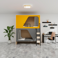 Lits superposés modernes en bois de haute qualité pour adultes, avec échelles, lits capsules spatiales pour chambre à coucher et usage scolaire – Vente chaude