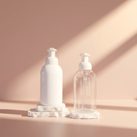 Botol Kosmetik Plastik Kosong dengan Logo Kustom untuk Kemasan 500ml, Wadah Sampo, Sabun Cuci Tangan, Cairan Mandi, dan Gel Mandi.