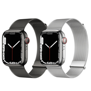 Bracelets magnétiques durables en acier inoxydable milanais, remplacements attrayants pour <span class=keywords><strong>Apple</strong></span> <span class=keywords><strong>Watch</strong></span> Series 9 41mm - Product Image 1