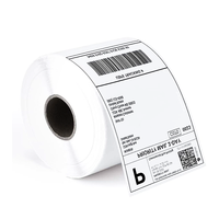 Prix bon marché imprimante thermique étiquette rouleau papier 4X6 auto-adhésif étanche blanc bordereau permanent étiquette d'expédition autocollant