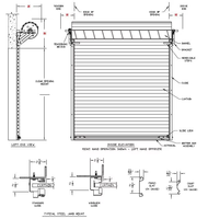 Porte de garage électrique, porte à enroulement, porte à enroulement en métal, conception de porte de garage, moteur de porte à enroulement, volet roulant