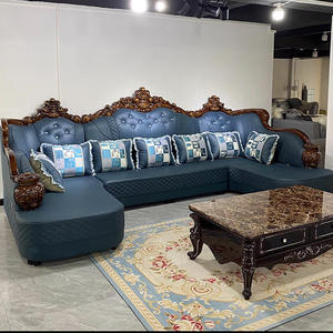 Wohnzimmer Elegante Sofas Royal Massivholz Sofa Set Geschnitzte Sofa Couch - Product Image 6