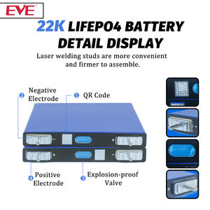เซลล์แบตเตอรี่ลิเธียมสำหรับสตาร์ท22A รถยนต์แบตเตอรี่ลิเธียม Lifepo4เกรด3C ปี22K 3.2V - Product Image 3