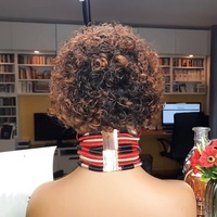 Perruques bouclées 100 % cheveux humains Highknight, perruque Lace Front pour femmes noires, coupe courte Pixie, cheveux brésiliens bouclés, vison transparent