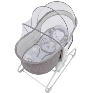 Cuna Eléctrica Multifuncional Moderna para Bebés, con Música, Vibración, Luz, Juguetes Colgantes, Cuna Calmante para Recién Nacidos, Verano - Product Image 6