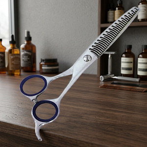 Ciseaux de coiffure professionnels pour droitiers, ciseaux de barbier de qualité supérieure, ciseaux de coiffure pour salon, ciseaux texturants en acier inoxydable japonais - Product Image 5