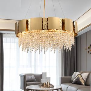 High Quality <b>Led</b> Pendant <b>Lights</b> Hotel Living <b>Room</b> Modern Lighting High Ceiling Crystal Chandeliers - Product Image 6