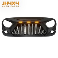 Nouveaux accessoires de voiture, calandre avant avec lumières LED pour Jeep Wrangler JK 2007-2017