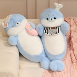 Peluche Gigante <span class=keywords><strong>de</strong></span> Foca, Almohada Suave, Lindos Peluches, Juguetes <span class=keywords><strong>de</strong></span> Peluche Acogedores para Niñas, Muñeca Perfecta para la Cama, Regalo <span class=keywords><strong>de</strong></span> Cumpleaños Ideal - Product Image 3
