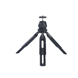 Mini trépied pour appareil photo, téléphone, projecteur, support pliable de 205mm de longueur avec pince réglable, matériau ABS noir et rouge - Product Image 4