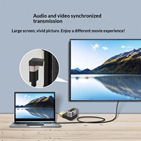 Adaptateur de changement de genre HD mâle vers femelle 8K 60Hz HDR avec connecteur plaqué or pour ordinateur portable, PC, téléviseur UHD, moniteur, projecteur