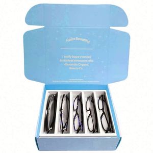 Caja de Regalo de Cartón Rígido con Cierre Magnético Negro, Laminación UV Mate Personalizada, Ventana de PVC para Empaque de Extensiones de Cabello - Product Image 1