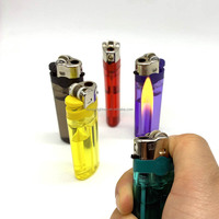 Briquet à gaz jetable transparent Dongyi, briquet à silex en plastique bon marché pour cigarettes, fabricant de produits pour fumeurs
