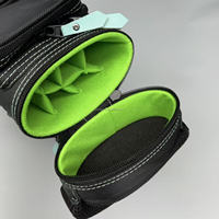 Estuche de Alta Calidad para Tacos de Billar, Seis Compartimentos, 2x4, Ligero, Impermeable, con Parches de Marca
