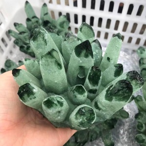 Cristallo di Quarzo <span class=keywords><strong>Fantasma</strong></span> Verde Naturale all'Ingrosso, Ecologico, Lucidato, per Decorazioni Matrimoniali e Cristalloterapia Fai-da-Te - Product Image 4