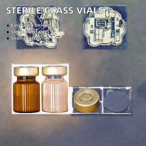 ขวดแก้วฉีดยาปลอดเชื้อสำหรับยา ขนาด 5 มล. 10 มล. 15 มล. 20 มล. 30 มล. ราคาโรงงาน ฝาเปิดง่ายพร้อมจุกยาง - Product Image 2