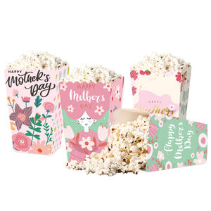 Boîte <span class=keywords><strong>à</strong></span> <span class=keywords><strong>pop</strong></span>-<span class=keywords><strong>corn</strong></span> pour la fête des mères Boîte <span class=keywords><strong>à</strong></span> papier écologique pour collations décoratives pour la fête des mères européennes et américaines - Product Image 4